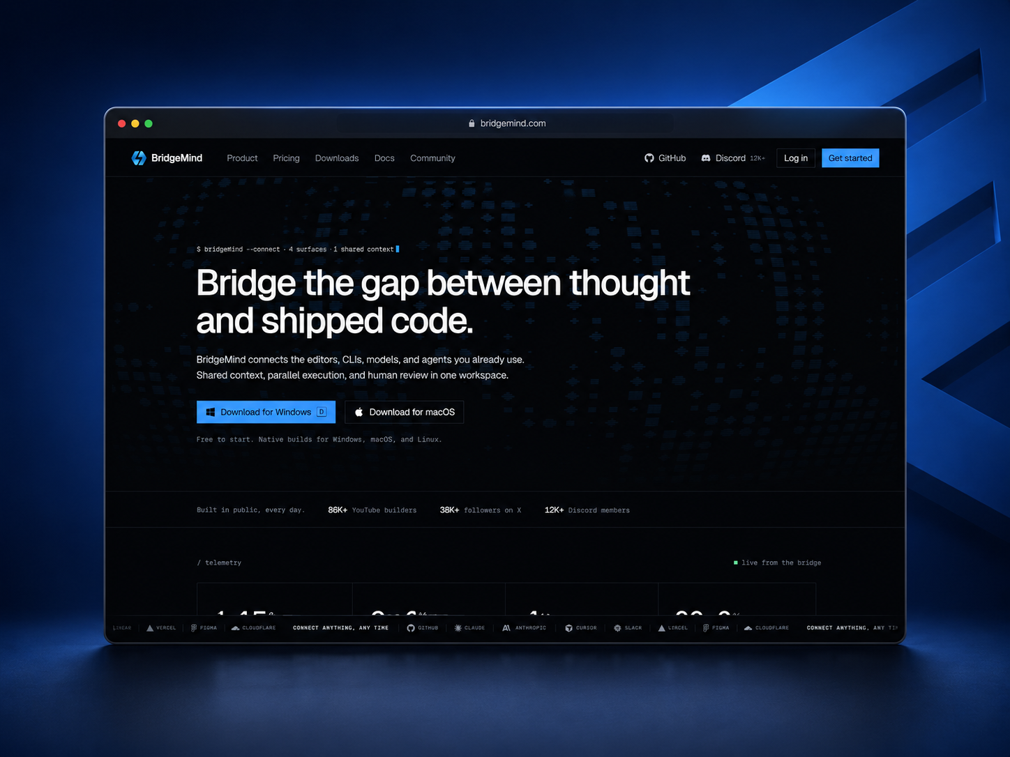 BridgeMind redesign concept preview